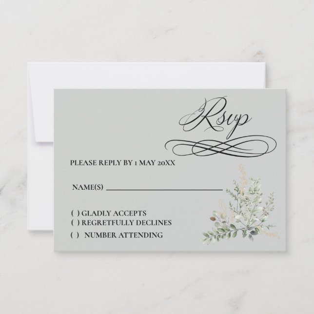 Eucalyptus Response Card (Front)