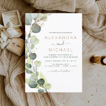 Eucalyptus Rustic Botanical Greenery Wedding Invitation<br><div class="desc">Celebrate your special day in natural elegance with our Eucalyptus Rustic Botanical Greenery Wedding Invitation. Infused with the serene beauty of nature, this invitation exudes rustic charm and botanical grace, setting the perfect tone for your wedding celebration. Crafted with attention to detail, the invitation features delicate eucalyptus leaves and greenery...</div>