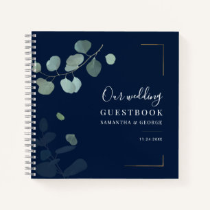 Eucalyptus Rustic Greenery Wedding Guest Book