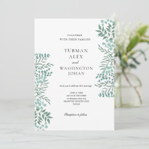 Eucalyptus Rustic Greenery Wedding Invitation