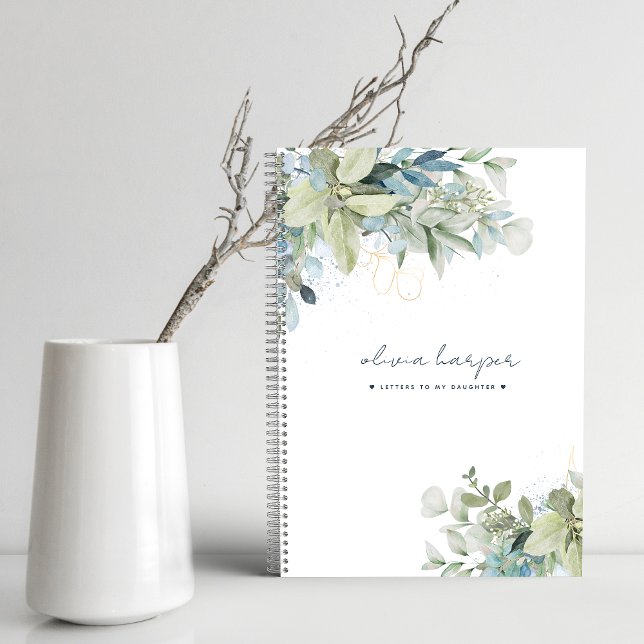 Eucalyptus Sage Blue Letters to Daughter Journal (Creator Uploaded)