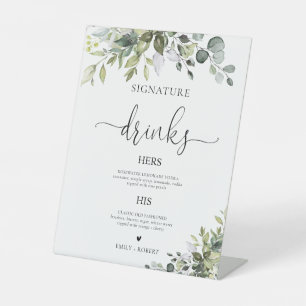Eucalyptus Signature Drinks Sign
