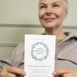 Eucalyptus Simple 60th Birthday Party Invitation<br><div class="desc">Eucalyptus Simple Simple 60th Birthday Party Invitation - Modern,  typography with a hand painted eucalyptus wreath. The perfect,  simple party invitation for your birthday celebration. All text is editable so you can actually use this for any age.</div>