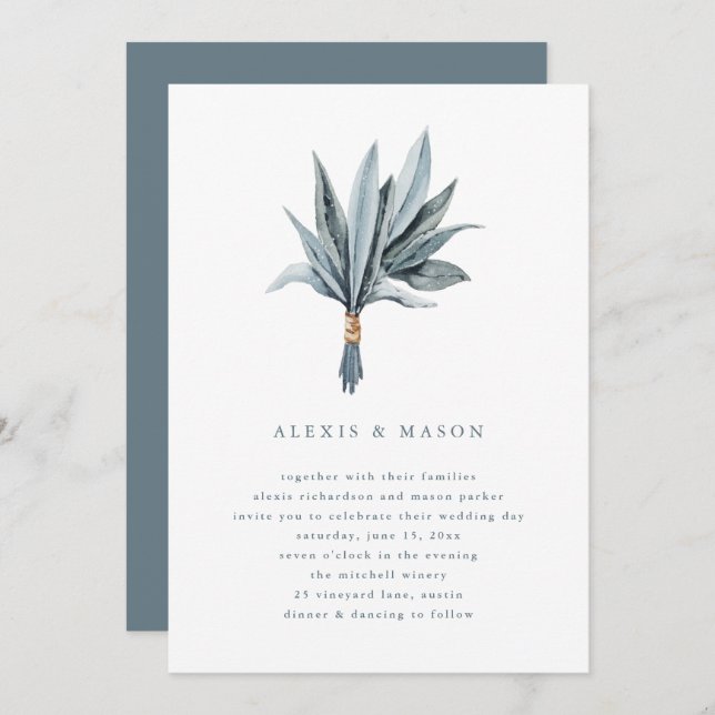 Eucalyptus Simplicity | Wedding Invitation (Front/Back)