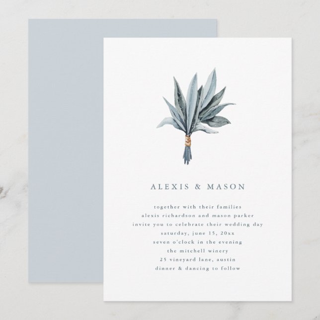 Eucalyptus Simplicity | Wedding Invitation (Front/Back)