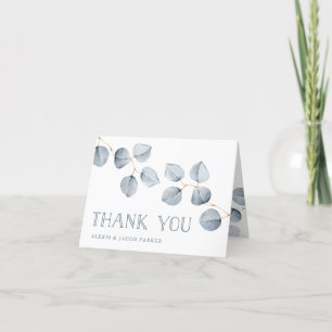 Eucalyptus Simplicity Wedding Thank You Card