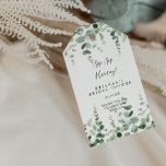 Eucalyptus Sip Sip Hooray Bridal Shower  Gift Tags<br><div class="desc">These eucalyptus sip sip hooray bridal shower gift tags are perfect for a modern wedding shower. The design features watercolor hand-drawn elegant botanical eucalyptus branches and leaves.</div>