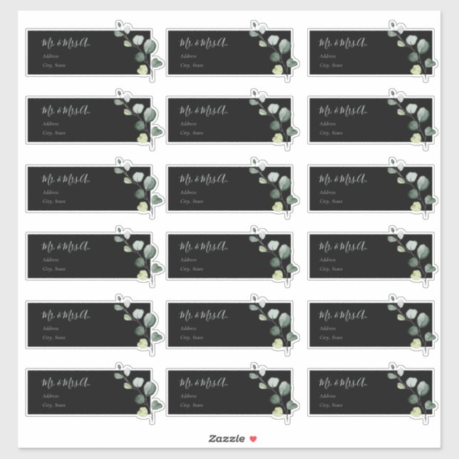 Eucalyptus Sprig Guest Address Labels (Sheet)
