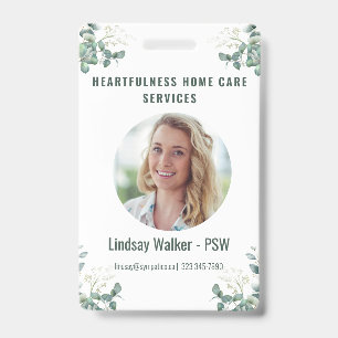 Eucalyptus Style  ID Badge