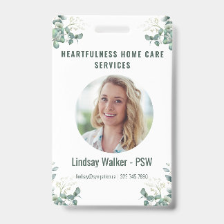 Eucalyptus Style  ID Badge