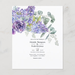 Eucalyptus Succulents Wedding Flyer