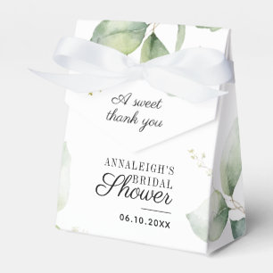 Eucalyptus Sweet Thank You Botanical Bridal Shower Favour Box