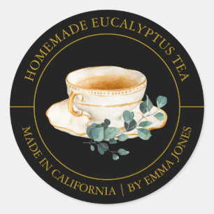 Eucalyptus Tea Modern label
