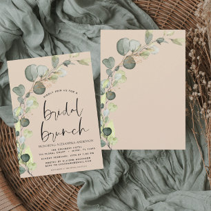 Eucalyptus Terracotta Bridal Brunch Shower Invitation