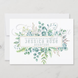 Eucalyptus THANK YOU Card - Text Both Sides