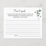 Eucalyptus Time Capsule wedding anniversary card<br><div class="desc">Add your own information and for further customisation,  click the link "click to customise further".
~ Check collection for matching games,  invitation,  signs,  and more ~</div>