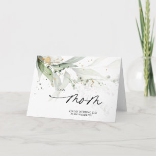 Eucalyptus To My Mum Wedding Day Gift from Bride Card