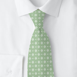 Eucalyptus Tribal Motif Tie