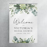 Eucalyptus Watercolor Bridal Shower Welcome Sign<br><div class="desc">Welcome guests to the bridal shower with this beautiful eucalyptus sign that's easy to customise with the bride's name and the date.</div>