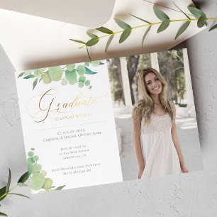 Eucalyptus Watercolor Greenery Photo Graduation
