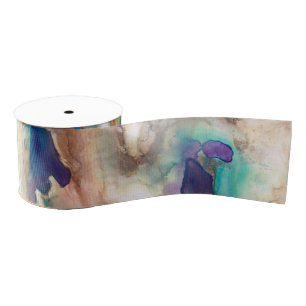 Eucalyptus Watercolor Ribbon Grosgrain Ribbon