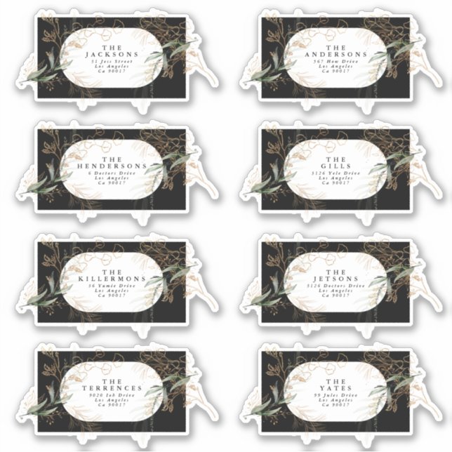 Eucalyptus Wedding Address (Front)