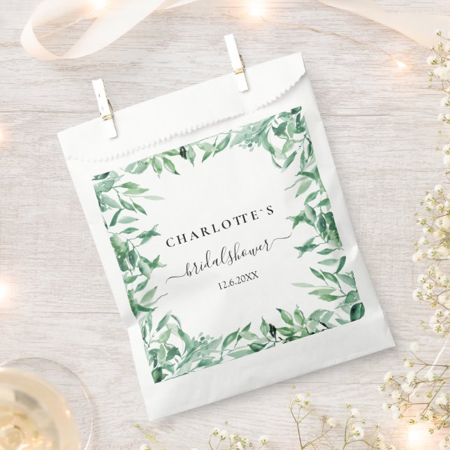 EUCALYPTUS WEDDING BRIDAL SHOWER    FAVOR BAG (Clipped)