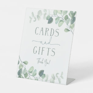 Eucalyptus Wedding Cards Gift Sign