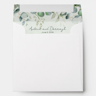 Eucalyptus Wedding Envelopes 1001A