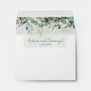 Eucalyptus Wedding Envelopes 1001A