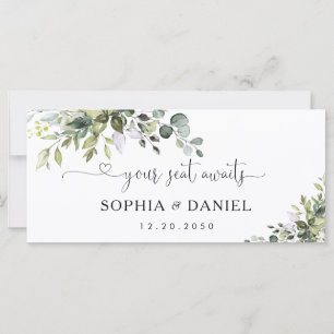 Eucalyptus Wedding Head Table Sign