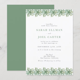 Eucalyptus Wedding Invitation