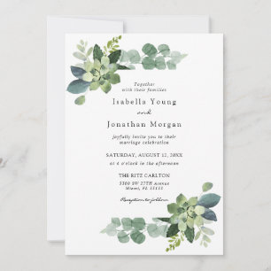 Eucalyptus Wedding invitation