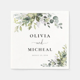 Eucalyptus Wedding Napkin