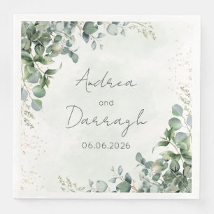 Eucalyptus Wedding Napkins 1001A