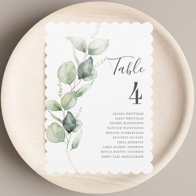Eucalyptus Wedding Reception Seating Table Number (Eucalyptus Wedding Reception Seating Table Number)