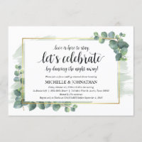 Eucalyptus Wedding Rehearsal Dinner Invitation
