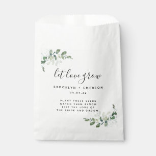 Eucalyptus Wedding Seed Packet  Favour Bags