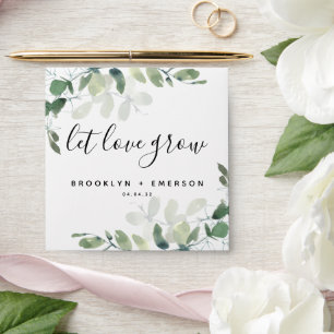 Eucalyptus Wedding Seed Packet Favour Envelope