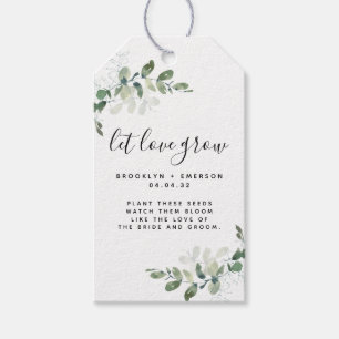 Eucalyptus Wedding Seed Packet Favour Gift Tags