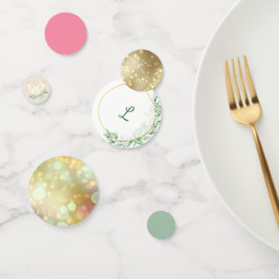 Eucalyptus Wedding Table Confetti