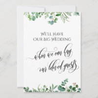 Eucalyptus When We Can Hug You Postponed Wedding