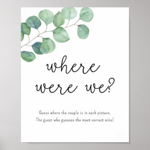 Eucalyptus - Where Were We Poster