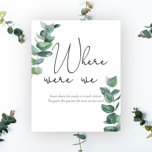 Eucalyptus - Where Were We Poster (Creator Uploaded)