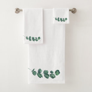 Eucalyptus White Towel Set