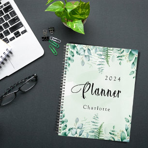 Eucalyptus woodland ferns greenery 2023 planner