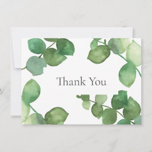 Eucalyptus Woodland Greenery Thank You Card