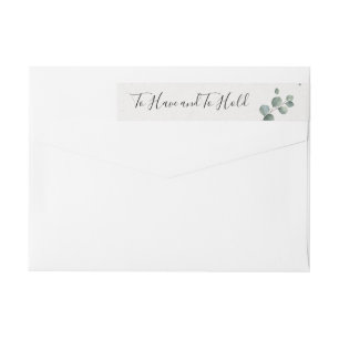 Eucalyptus Wrap Around Return Address Label