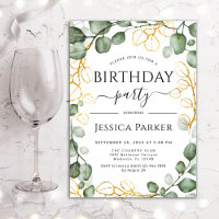 Eucalyptus Wreath Any Age Birthday Party