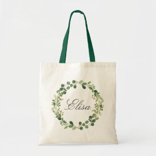 Eucalyptus Wreath Bridesmaid Tote Bag
